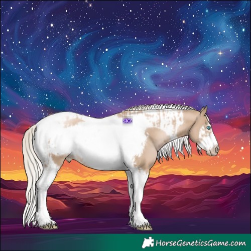 Horse Color:Chocolate Palomino Pearl Tobiano Frame  and Chocolate Palomino Pearl Tobiano Frame 