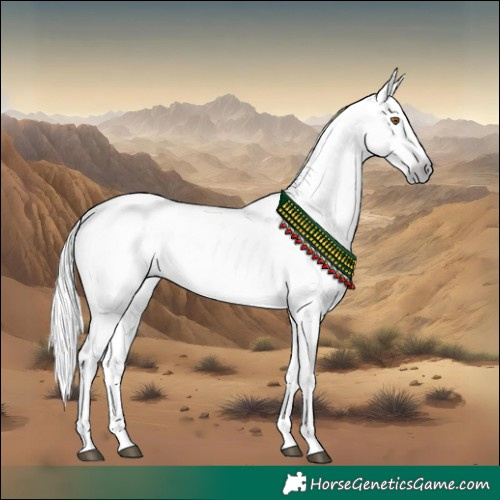 Horse Color:Gray Silver Grullo Pearl Onyx Tobiano 