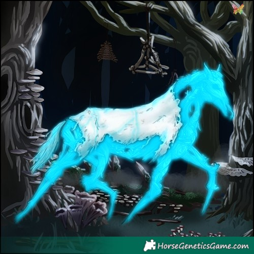 Horse Color:Thunderstruck Liver Chestnut Ice Sabino 