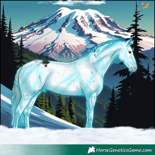 Horse Color:Thunderstruck Liver Chestnut Ice Sabino 