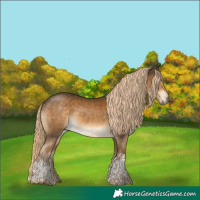 Horse Color:Chocolate Palomino Mushroom Tobiano 
