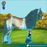 Horse Color:Void Thunderstruck Bay Onyx Tobiano 