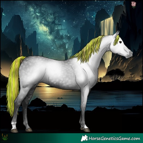 Horse Color:Gray Painted Black