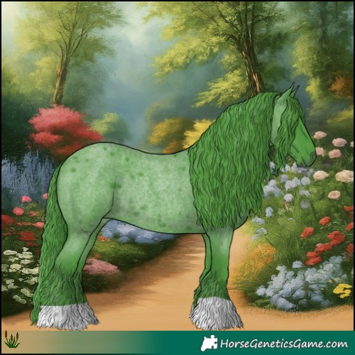 Horse Color:Watercolor Blue Roan Rabicano