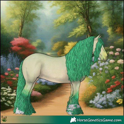 Horse Color:Watercolor Bay Dun Rabicano