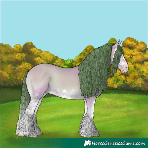 Horse Color:Watercolor Amber Cream Champagne Onyx Splash 