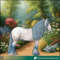 Horse Color:Watercolor Bay Dun Appaloosa 