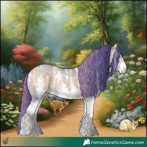 Horse Color:Watercolor Bay Dun Sabino