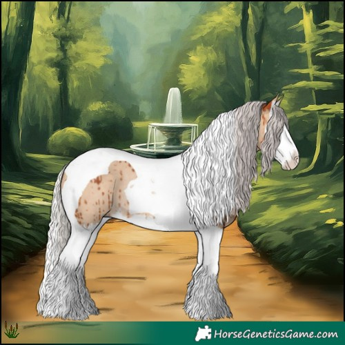 Horse Color:Silver Bay Dun Splash Tobiano Rabicano Brindle 