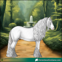Horse Color:Silver Grullo Sabino Rabicano