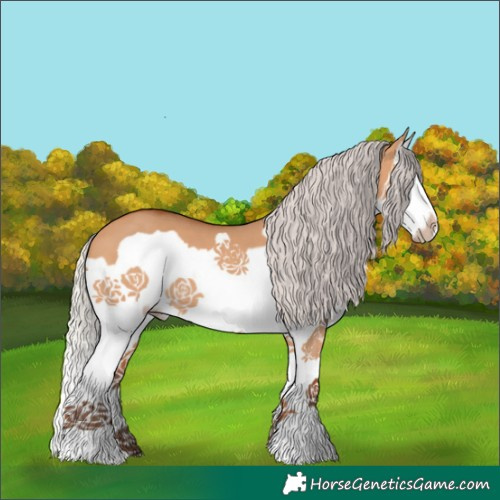 Horse Color:Silver Bay Dun Splash Frame 