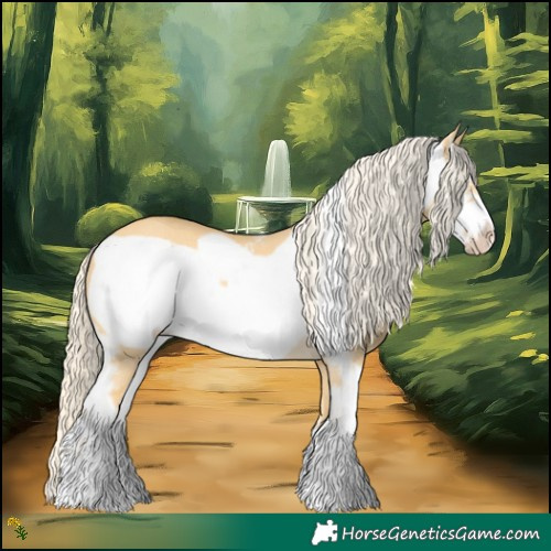 Horse Color:Gold Cream Champagne Dun Sabino Frame Rabicano 