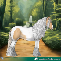 Horse Color:Palomino Dun Tobiano Rabicano