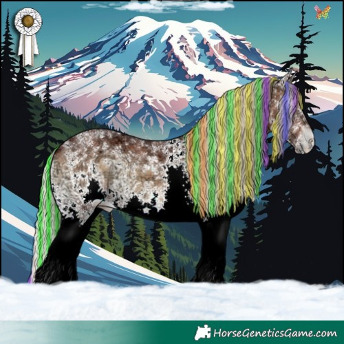 Horse Color:Painted White Spotted Chocolate Silver Brown Ice Onyx 