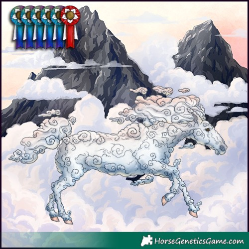 Horse Color:White Spotted Silver Bay Dun Tobiano Snowcap Brindle 