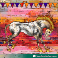 Horse Color:Amber Champagne Near Leopard