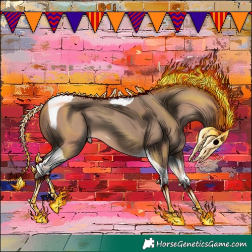 Horse Color:Amber Champagne Tobiano 