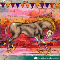 Horse Color:Amber Champagne Tobiano 