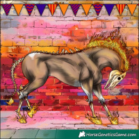 Horse Color:Amber Champagne Tobiano 