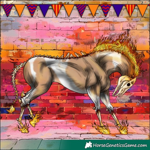 Horse Color:Amber Champagne Tobiano 