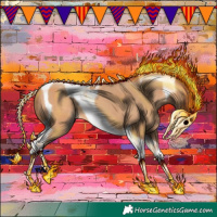 Horse Color:Amber Champagne Tobiano 