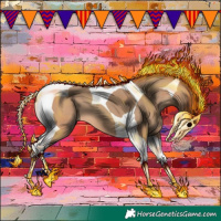Horse Color:Amber Champagne Tobiano 
