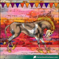 Horse Color:Amber Champagne Tobiano 