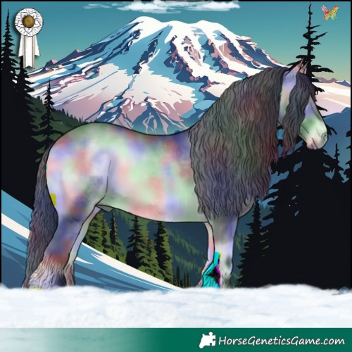 Horse Color:Nacre Brown Chinchilla Onyx 
