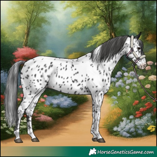 Horse Color:Black Tobiano Appaloosa 