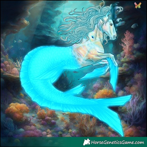 Horse Color:Thunderstruck White Spotted Silver Amber Champagne Ice Dun Frame 