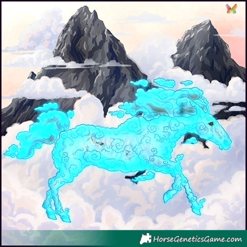 Horse Color:Thunderstruck White Spotted Red Dun Ice 