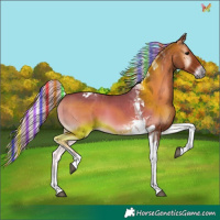 Horse Color:Painted Silver Blue Onyx Tobiano