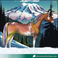 Horse Color:Painted Silver Blue Onyx Tobiano 