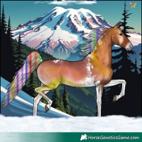 Horse Color:Painted Silver Blue Onyx Tobiano 