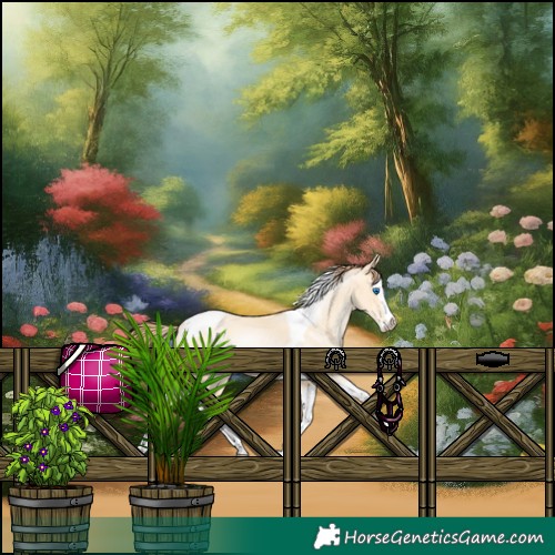 Horse Color:Classic Cream Champagne Pearl Splash Tobiano 