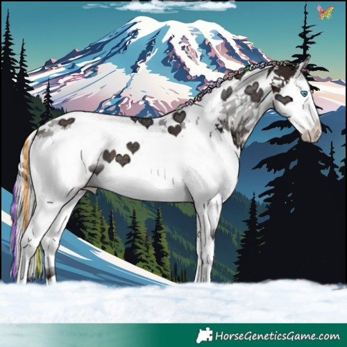 Horse Color:Painted Silver Brown Ice Splash Tobiano 