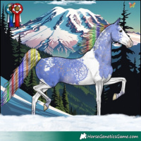 Horse Color:Painted Watercolor Chocolate Palomino Splash Tobiano 
