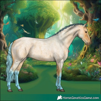 Horse Color:Watercolor Buckskin Roan 