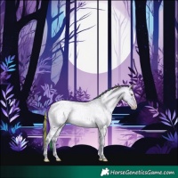 Horse Color:Painted Watercolor Classic Champagne Ice Roan Dun 
