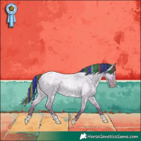 Horse Color:Painted Watercolor Classic Champagne Roan Dun Tobiano Rabicano 