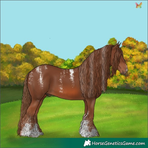 Horse Color:Powder White Chestnut 