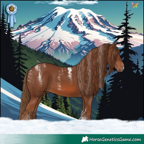 Horse Color:Powder White Chestnut 