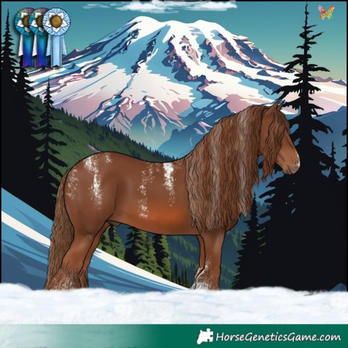 Horse Color:Powder White Chestnut 