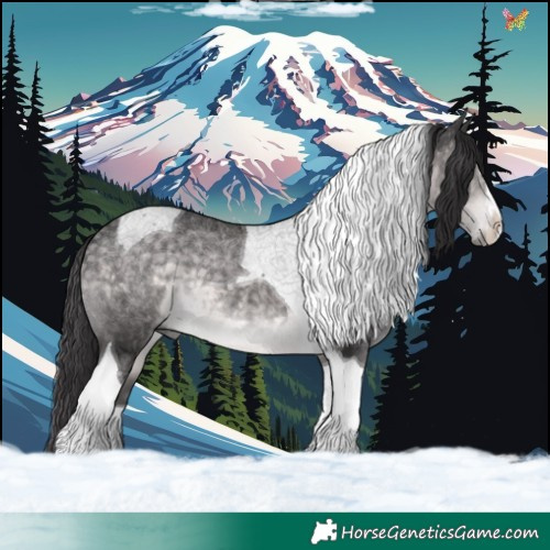Horse Color:Platinum Buckskin Tobiano 