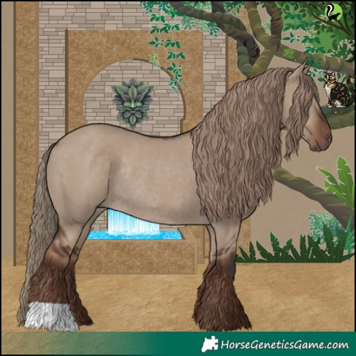 Horse Color:Liver Red Dun Rabicano 