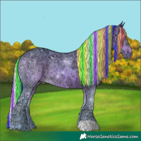 Horse Color:Painted Watercolor Silver Bay Ice 