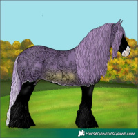 Horse Color:Watercolor Chestnut Ice Splash
