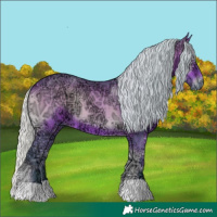 Horse Color:Watercolor Silver Bay Ice Onyx 