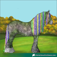 Horse Color:Painted Watercolor Silver Bay Ice Onyx