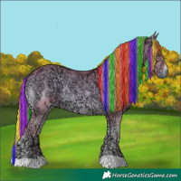 Horse Color:Painted Watercolor Red Onyx Ice